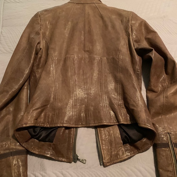 Daniel leather form fitting leather jacket l - Picture 3 of 4